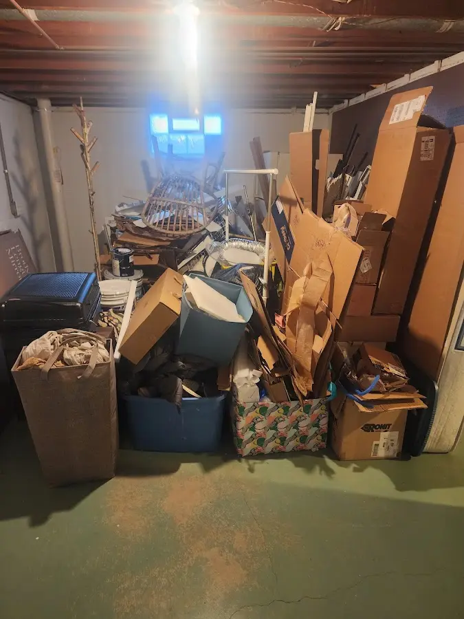 Roll-off dumpster container at job site for 2 Yard Dumpster Rental in Boyes Hot Springs